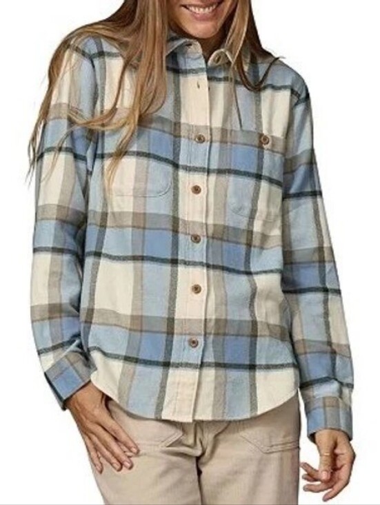 Patagonia Tops - Patagonia 🏔️ Fjord Flannel Shirt 🔹 XS in Sunrise Ridge Natural